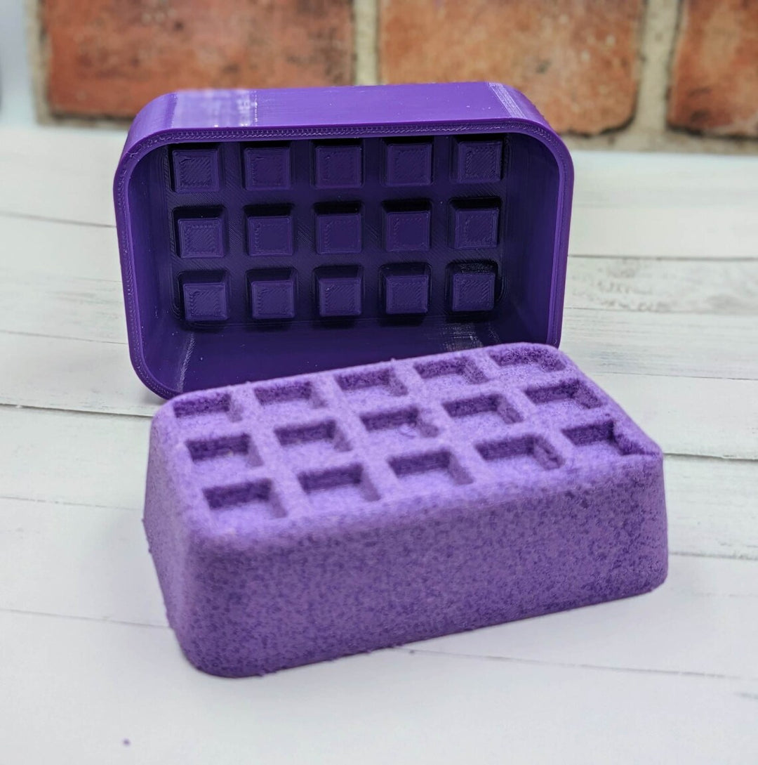 Belgian Waffle Hybrid Bath Bomb Mold