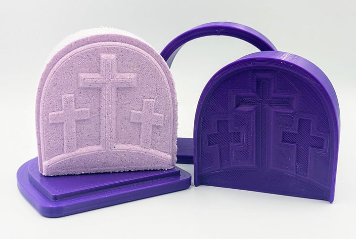 Crosses on a Hill Bath Bomb Mold