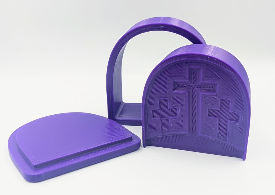 Crosses on a Hill Bath Bomb Mold