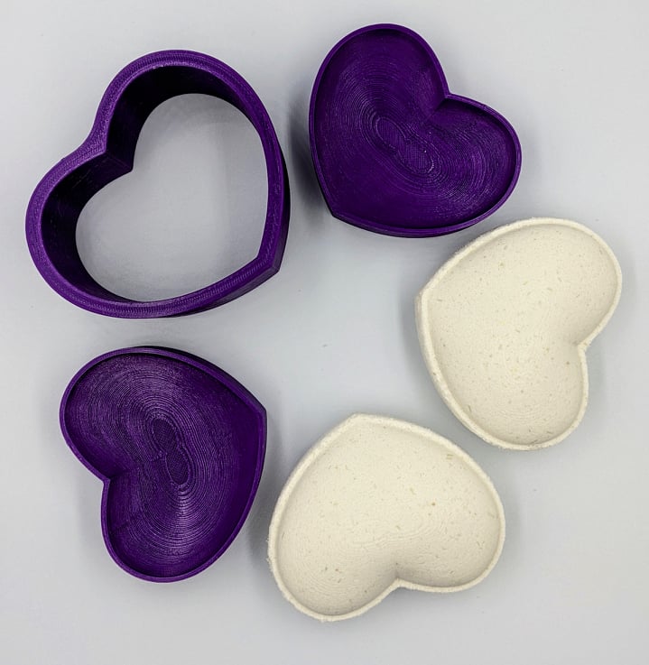 Heather's Heart Bath Bomb Mold