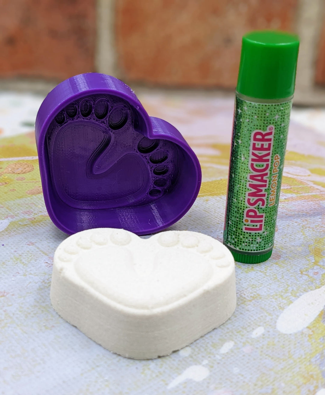 Mini Baby Foot Heart Hybrid Mold
