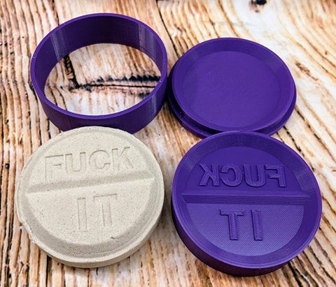 Fuck It Bath Bomb Mold