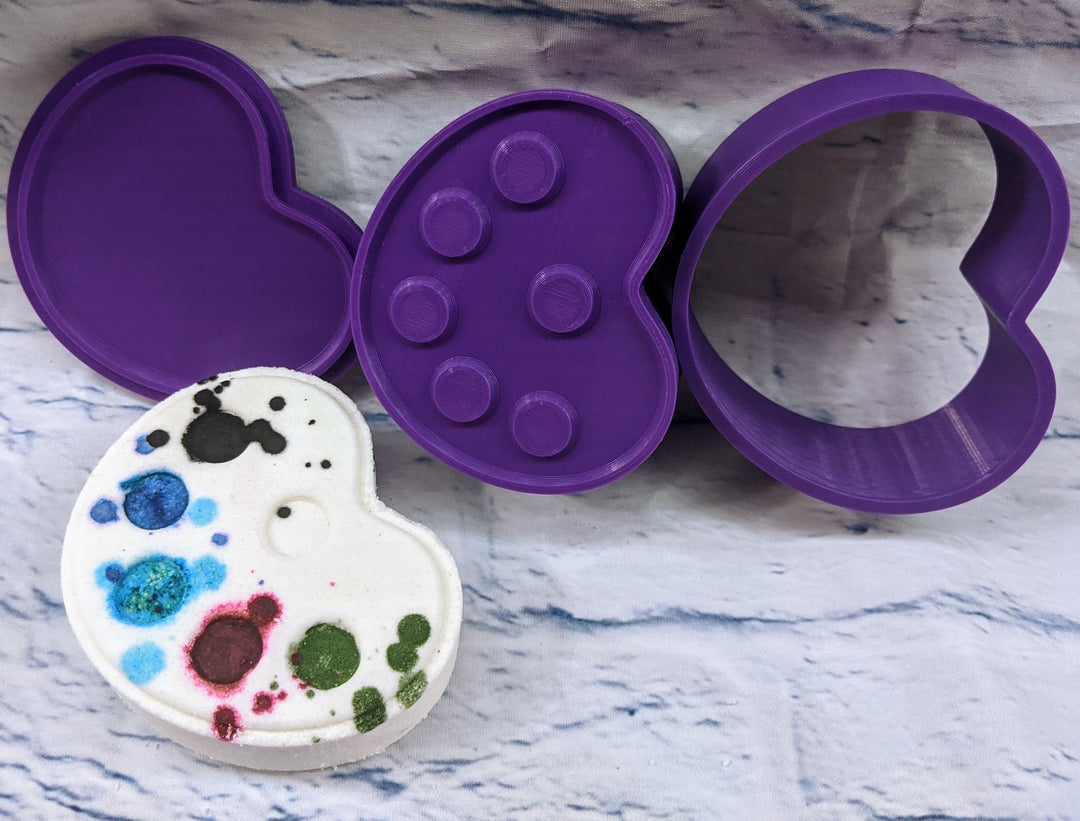 Painters Palette Bath Bomb Mold