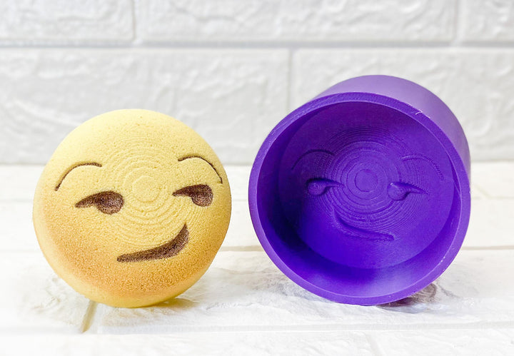 HYBRID Smirking Face Emoji Bath Bomb Mold