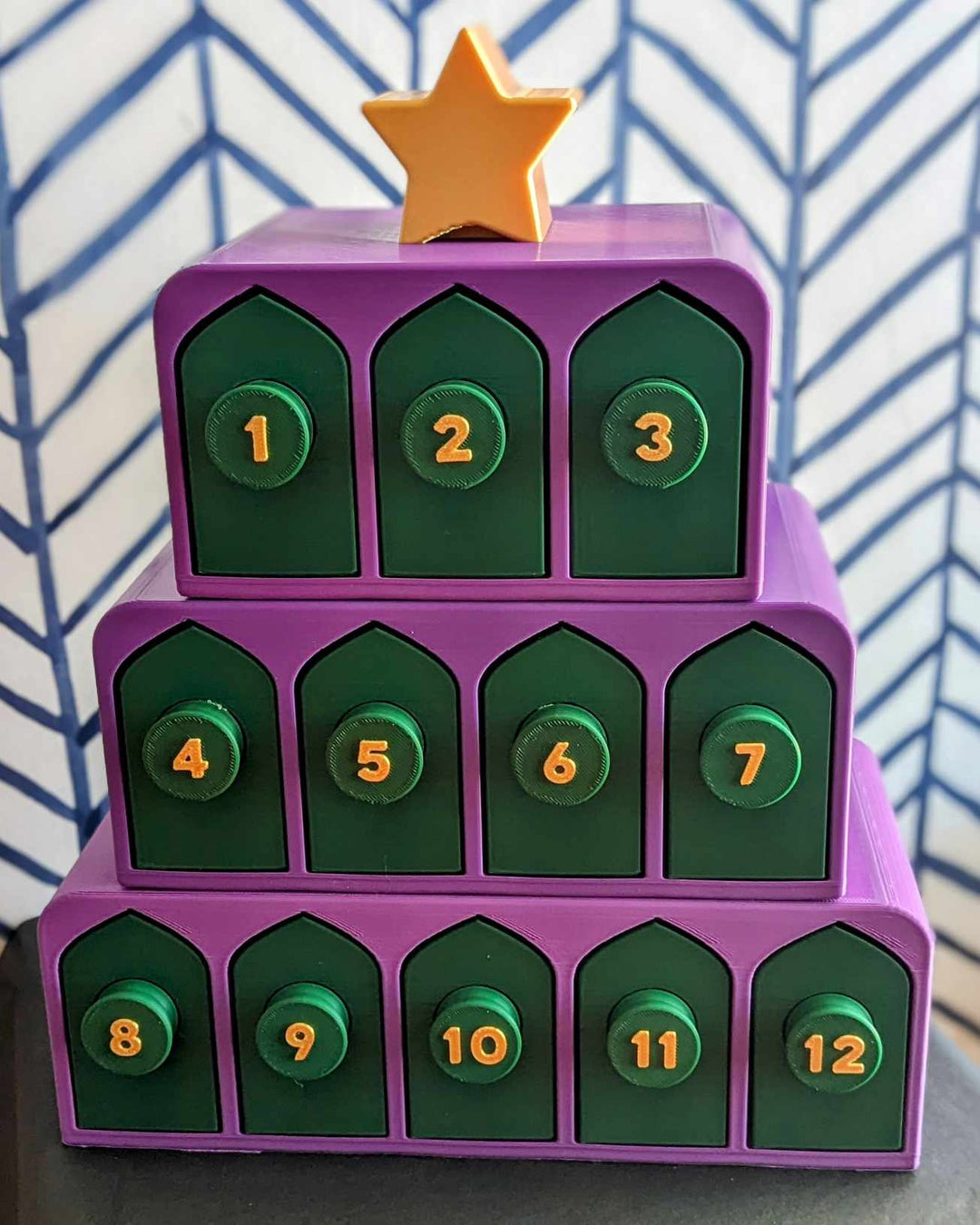 24 Day Advent Calendar Bath Bomb Mold Set STL Files