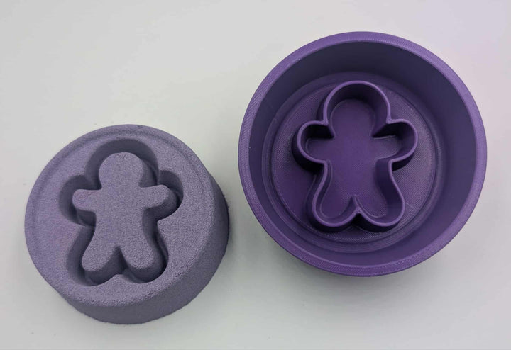 Gingerbread Man Bath Dalgona Hybrid Bath Bomb Mold