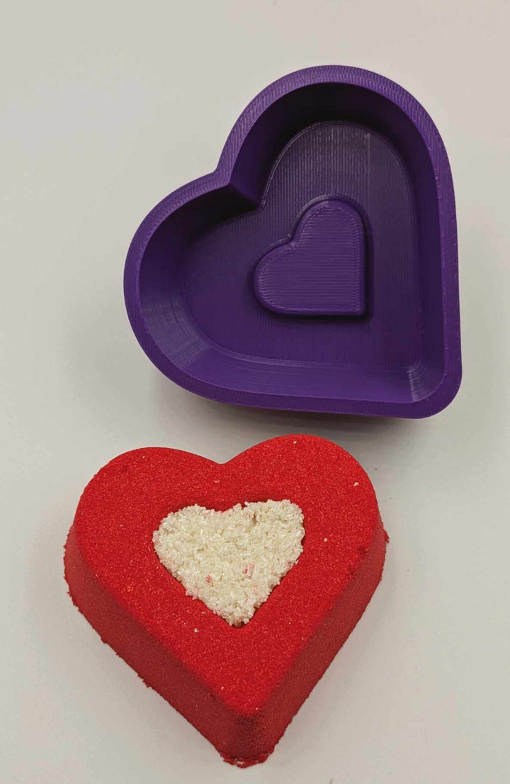 Heart Cookie Hybrid Bath Bomb Mold