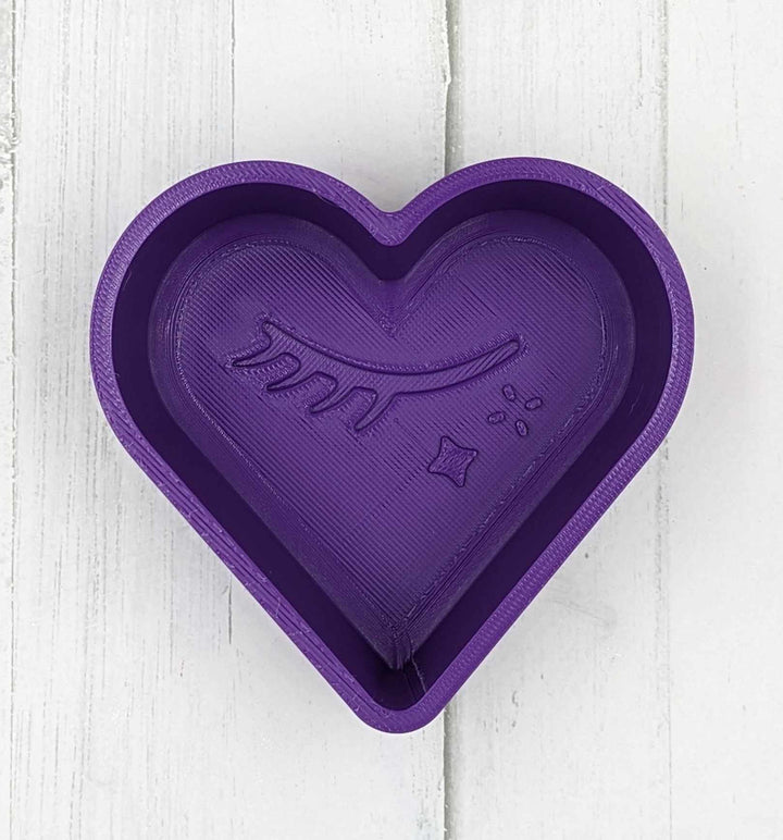 Eyelash Heart Hybrid Bath Bomb Mold