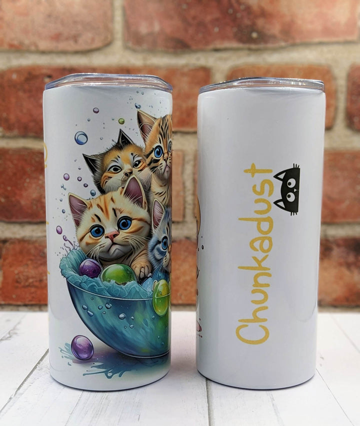 Kittens taking a bubble bath Tumbler