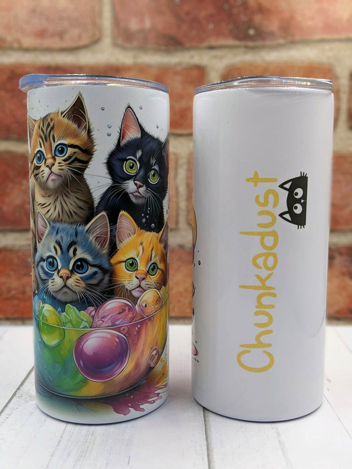 Kittens taking a bubble bath Tumbler