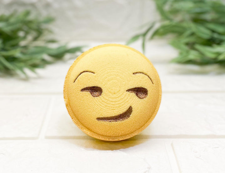 Smirking Face Emoji Bath Bomb Mold