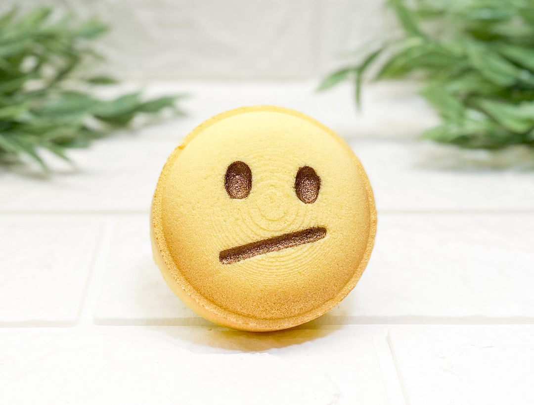 Awkward Diagonal Mouth Emoji Face Bath Bomb Mold