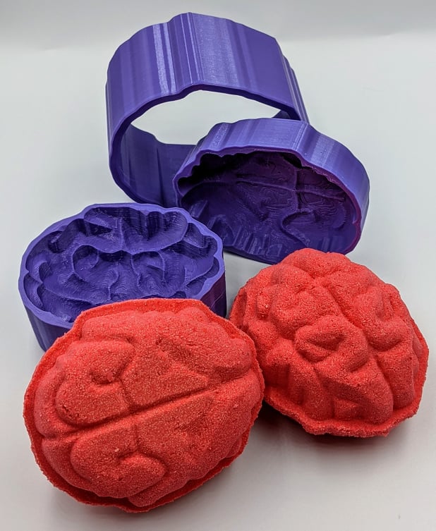 Brain Bath Bomb Mold