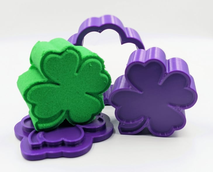 Four Leaf Clover Bath Bomb Mold