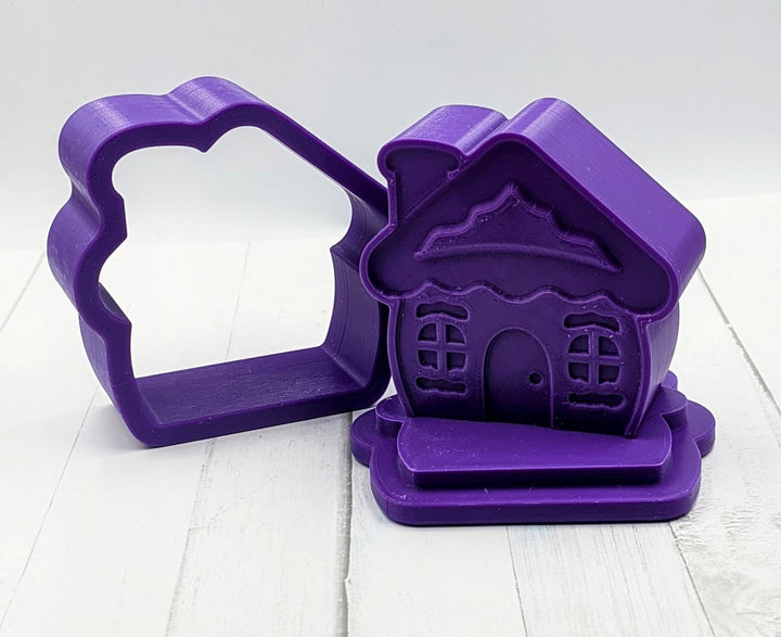 Snowy Cottage Bath Bomb Mold