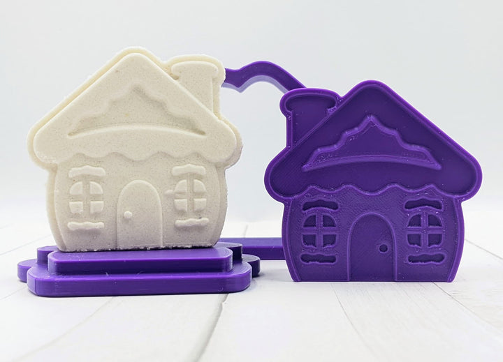 Snowy Cottage Bath Bomb Mold
