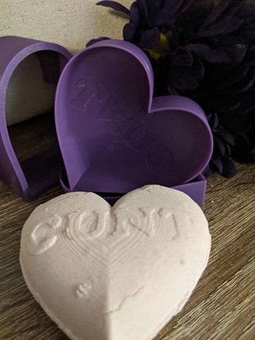 Curse Word Heart Bath Bomb Mold
