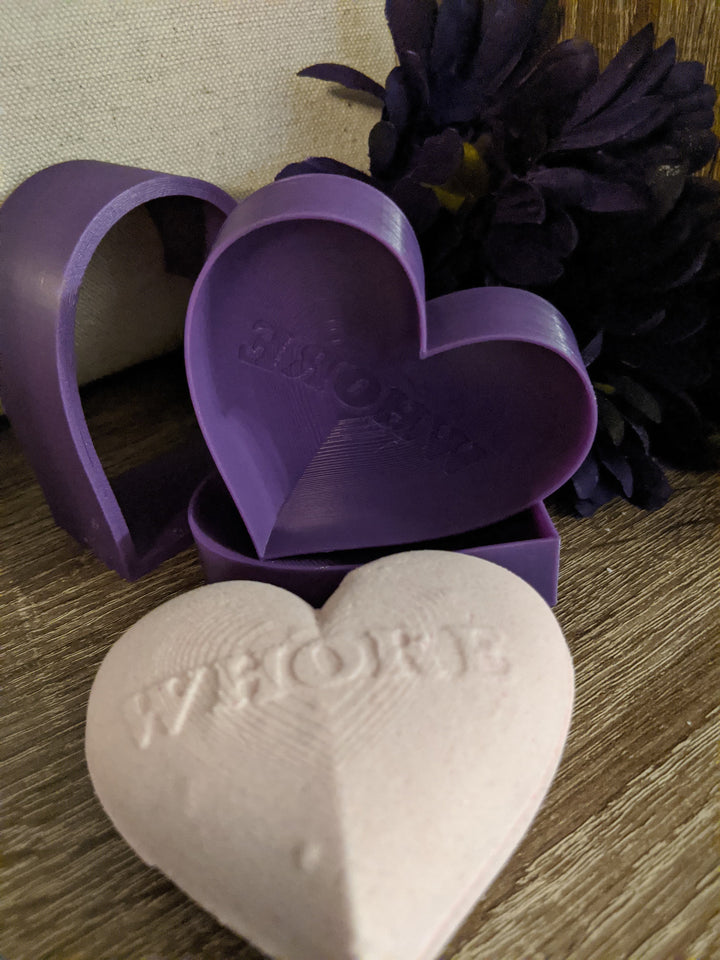 Curse Word Heart Bath Bomb Mold