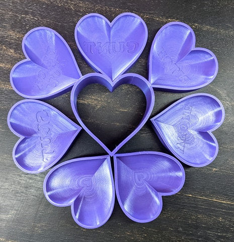 Curse Word Heart Bath Bomb Mold