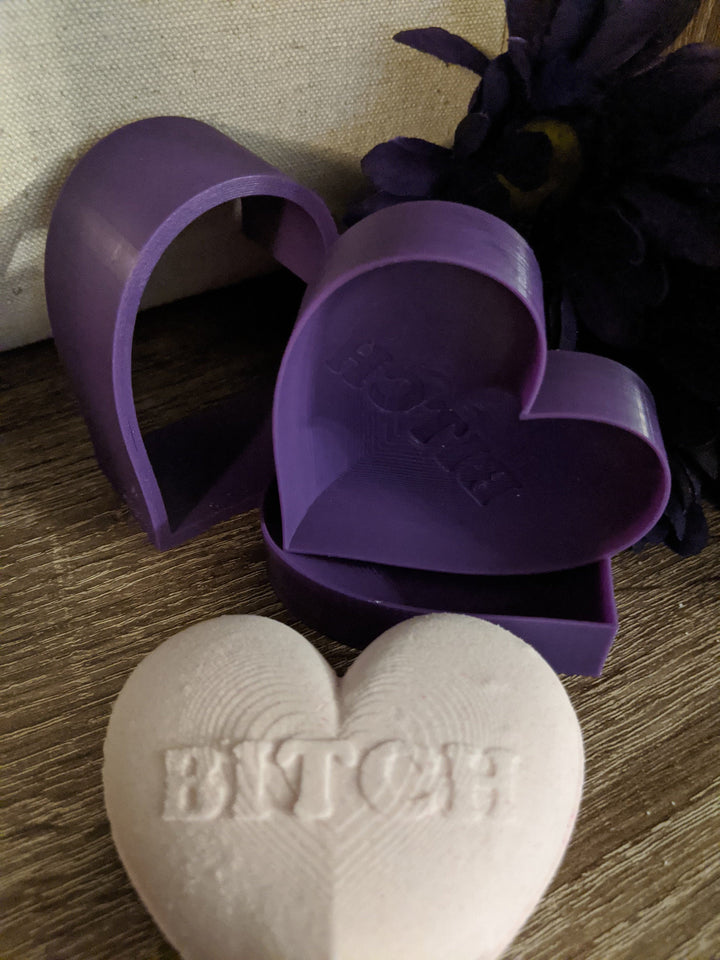 Curse Word Heart Bath Bomb Mold