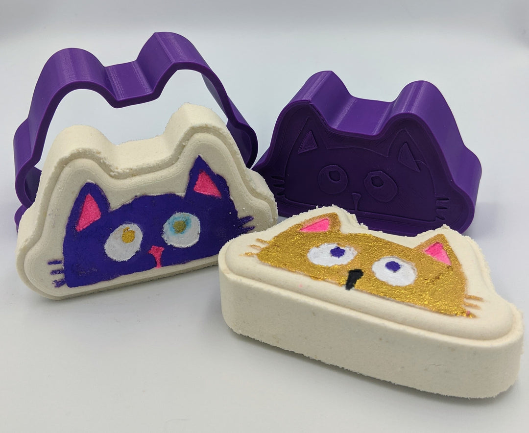Cat Face Bath Bomb Mold