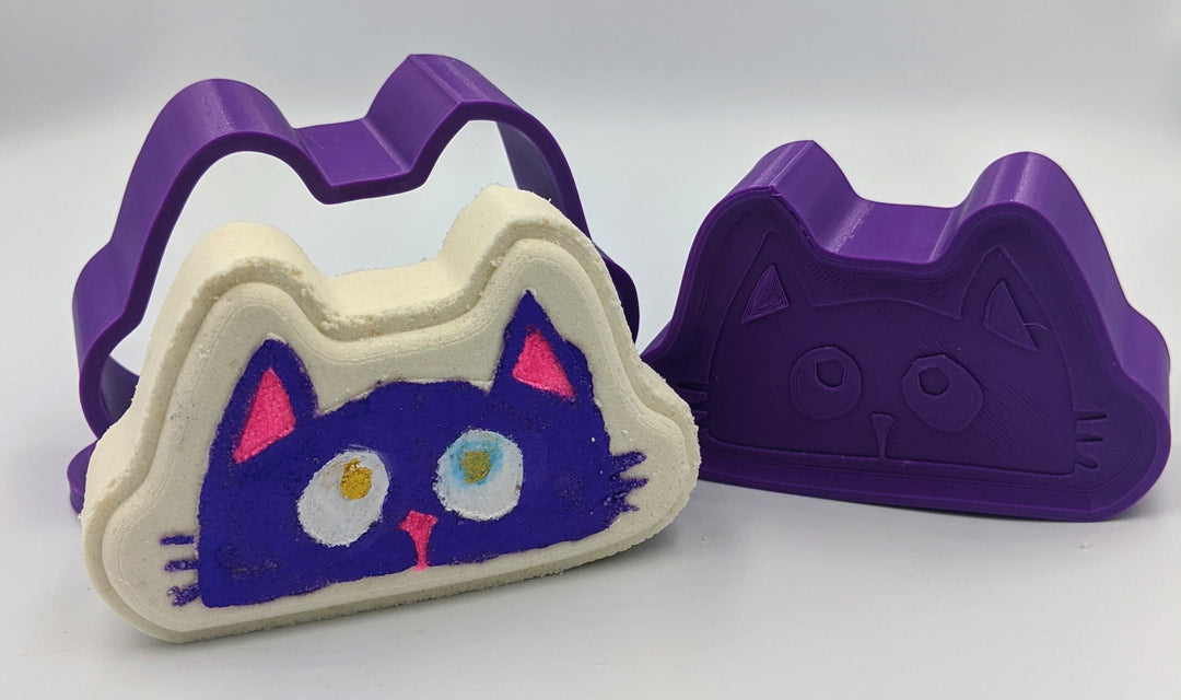 Cat Face Bath Bomb Mold