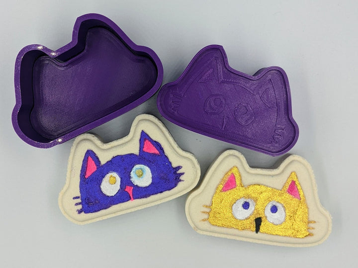 Cat Face Bath Bomb Mold