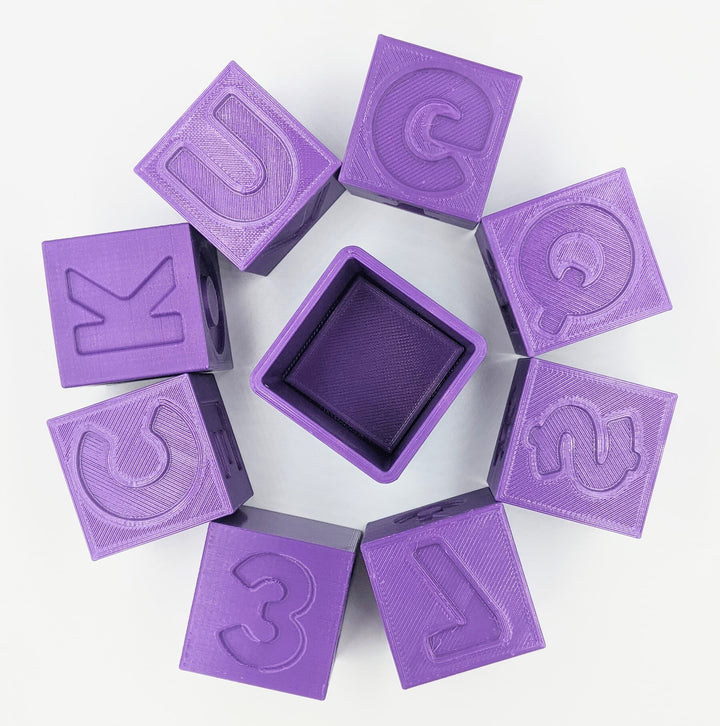 Letter & Number Blocks Bath Bomb Mold Set