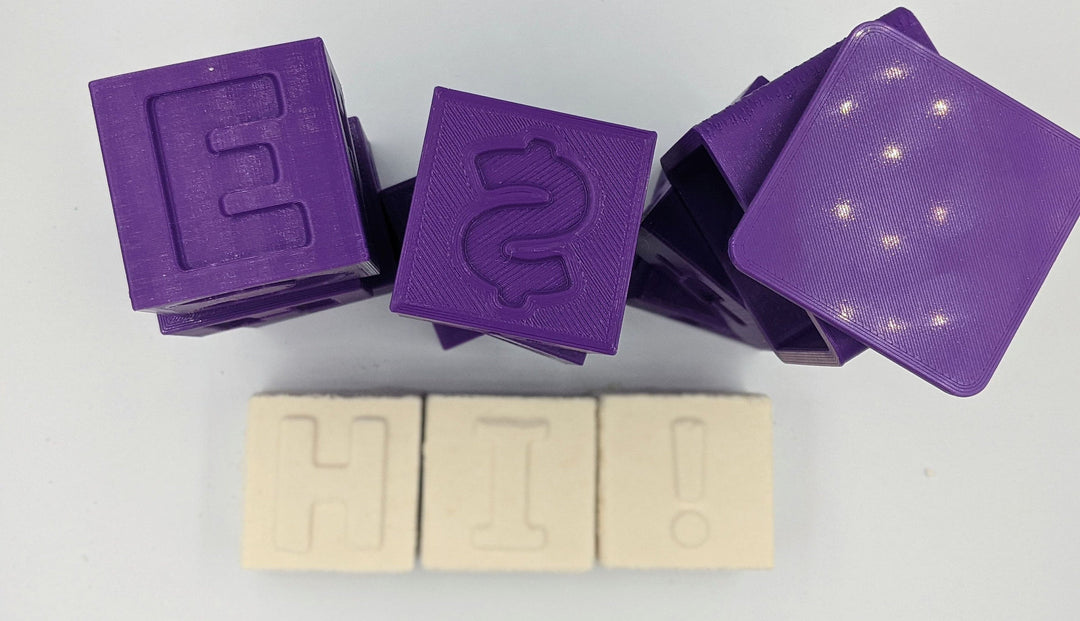 Letter & Number Blocks Bath Bomb Mold Set