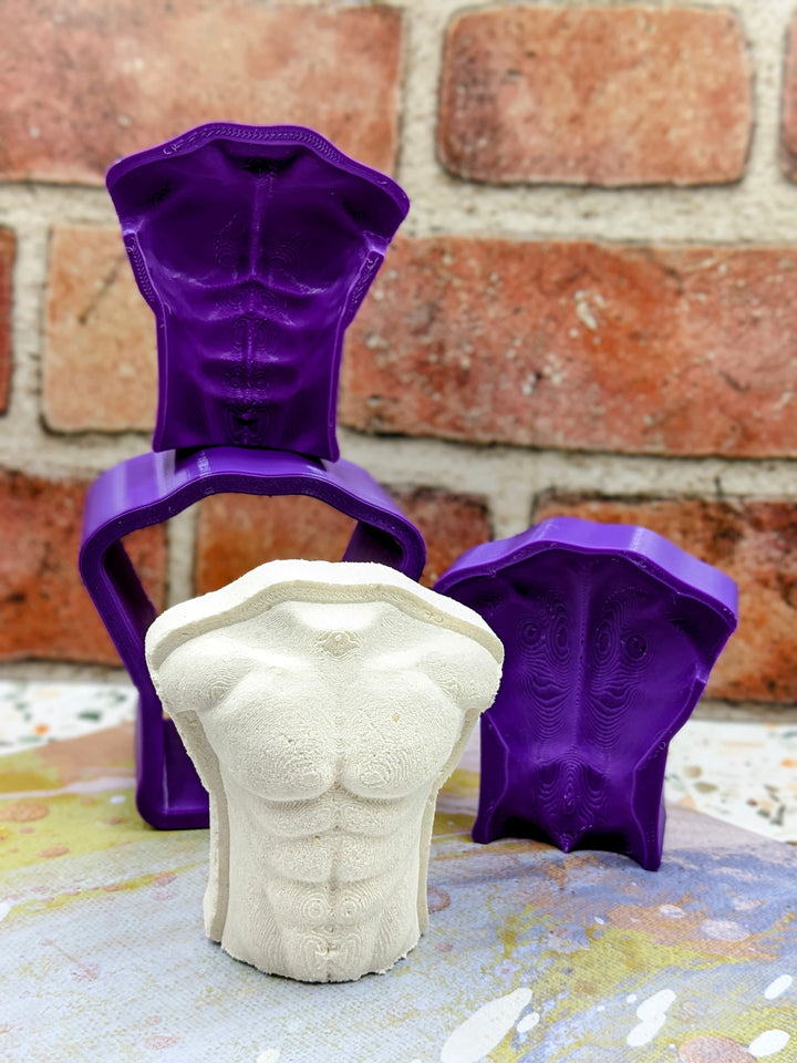 Male Bust Bath Bomb Mold