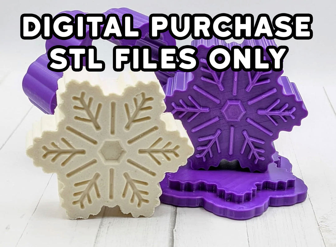 Snowflake Bath Bomb Mold STL - Print Your Own Mold